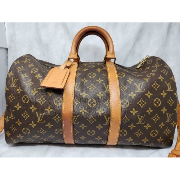 Louis Vuitton Keepall Bandoulière 45 Travel Bag Monogram Duffel - Picture 3 of 16
